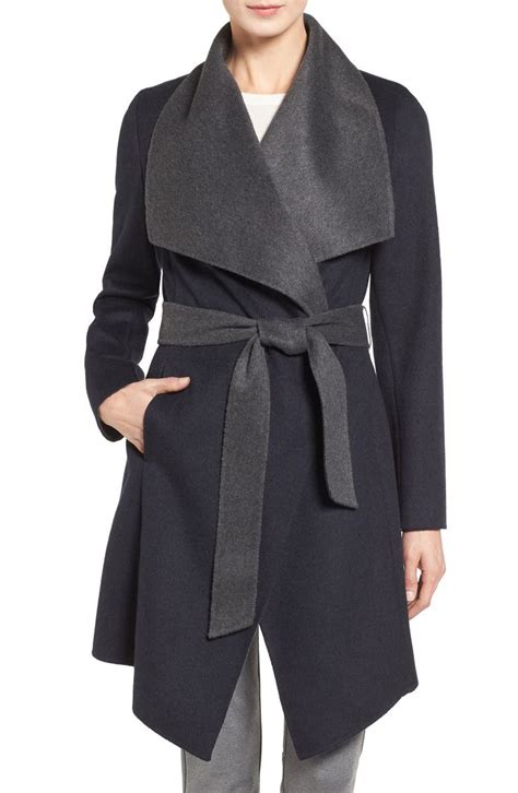 Michael Kors wool wrap coat